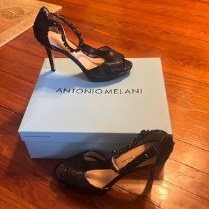 Antonio Melani Black Heels with jewels